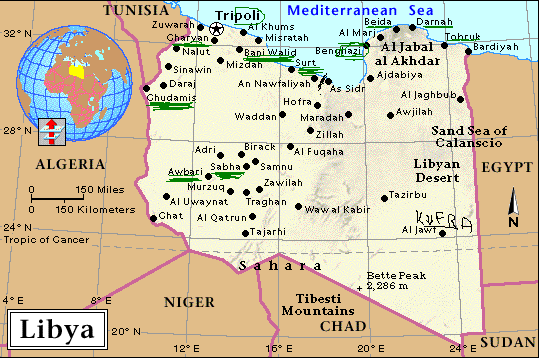Risultati immagini per cartina della libia
