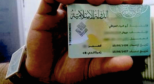 Documento Identità rilasciato da Stato Islamico IS